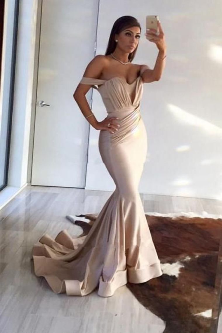 2022 Off The Shoulder Mermaid With Ruffles Evening Dresses