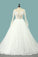 2022 Wedding Dresses Scoop Long Sleeves Tulle With Applique Court