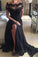 2022 New Arrival Prom Dresses Bateau Spandex With Applique And Slit A