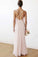 Impressive Pink Spaghetti Straps Sleeveless V Neck Bridesmaid Dresses