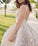 Ball Gown Lace Appliques High Low Backless Beads Wedding Dresses Bridal Dresses