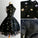 Chic A Line High Neck Black Straps Short Prom Dresses Cute Homecoming Dresses