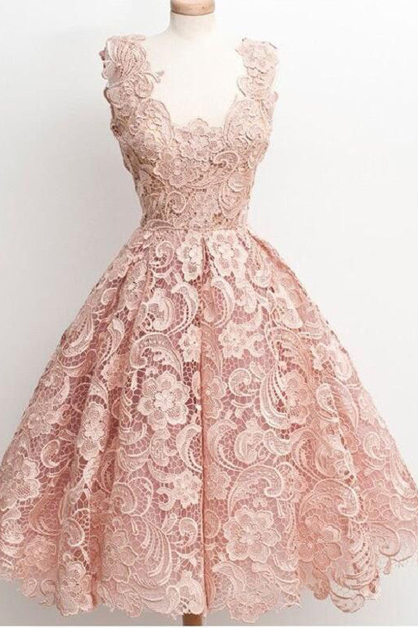 Princess Pink Sleeveless Ball Gown Short Prom Dresses