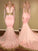Mermaid Appliques Deep V Neck Long Sleeve Prom Dresses Long Cheap Evening Dress