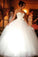 Ball Gown Bowknot Sweetheart Tulle Wedding Dresses Strapless Ivory Wedding Gowns STC14966