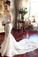 Charming Mermaid Long Sleeves Wedding Dress with Lace Appliques, Wedding Gowns STC15108