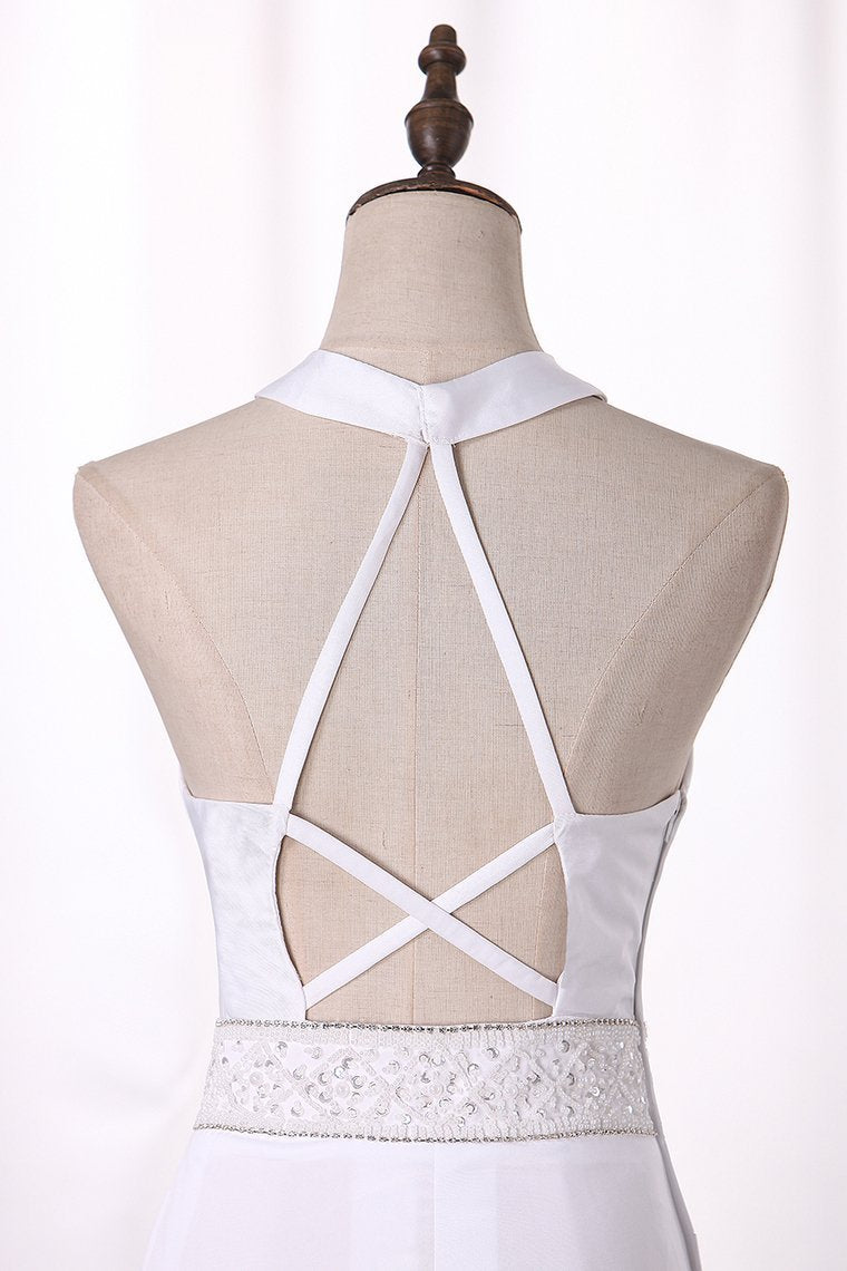 New Arrival Halter Open Back Cocktail Dresses Spandex With