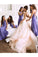2022 Halter Bridesmaid Dresses Chiffon A Line With