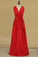 Red Bridesmaid Dresses Cheap Bridesmaid Dresses V Neck Floor