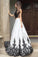 Elegant A line Two Pieces Open Back Scoop Satin Lace Beads Cheap Prom Dresses