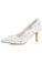 Ivory High Heels Wedding Shoes with Appliques Fashion Lace Woman Dress