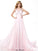 A-Line/Princess Scoop Sleeveless Beading Long Chiffon Dresses TPP0003738