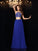 A-Line/Princess High Neck Beading Sleeveless Long Chiffon Two Piece Dresses TPP0003530