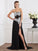 Sheath/Column Sweetheart Sleeveless Beading Applique Long Chiffon Dresses TPP0003171