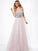 Ball Gown Sweetheart Sleeveless Long Net Dresses TPP0003957
