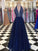 A-Line/Princess Halter Sleeveless Floor-Length Beading Tulle Dresses TPP0003346