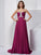A-Line/Princess Beading Sweetheart Sleeveless Long Chiffon Dresses TPP0003421