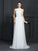 A-Line/Princess High Neck Ruffles Sleeveless Long Chiffon Dresses TPP0003847