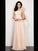 A-Line/Princess Halter Sleeveless Pleats Long Chiffon Dresses TPP0003991