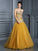 A-Line/Princess Sweetheart Ruffles Sleeveless Long Satin Dresses TPP0003268