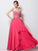 A-Line/Princess Sweetheart Sleeveless Beading Long Chiffon Dresses TPP0003892