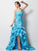 Trumpet/Mermaid One-Shoulder Sleeveless Beading High Low Taffeta Dresses TPP0003574