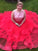 A-Line/Princess Bateau Sleeveless Sequin Floor-Length Organza Plus Size Dresses TPP0003719