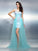Sheath/Column One-Shoulder Applique Sleeveless Long Elastic Woven Satin Dresses TPP0003956