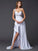A-Line/Princess One-Shoulder Sleeveless Beading Long Chiffon Dresses TPP0003579