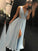 A-Line/Princess Chiffon Sash/Ribbon/Belt V-neck Sleeveless Floor-Length Dresses TPP0003209