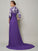 A-Line/Princess V-neck 1/2 Sleeves Beading Long Chiffon Dresses TPP0003270