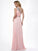 A-Line/Princess One-Shoulder Sleeveless Beading Chiffon Long Dresses TPP0003361