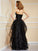 A-Line/Princess Strapless Sleeveless Ruffles Long Organza Dresses TPP0002938