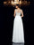 A-Line/Princess Scoop Applique Sleeveless Long Chiffon Dresses TPP0003374