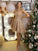 A-Line/Princess Spaghetti Straps Lace Sleeveless Applique Short/Mini Dresses TPP0003661