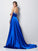 A-Line/Princess Sweetheart Sleeveless Beading High Low Elastic Woven Satin Dresses TPP0002843