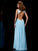 A-Line/Princess Straps Sleeveless Applique Beading Long Chiffon Dresses TPP0003037