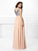A-Line/Princess V-neck Paillette Sleeveless Long Chiffon Dresses TPP0003727