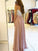 A-Line/Princess Sleeveless Spaghetti Straps Floor-Length Applique Chiffon Dresses TPP0002910