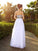 A-Line/Princess Sweetheart Beading Sleeveless Long Organza Dresses TPP0002973