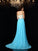 A-Line/Princess Strapless Beading Sleeveless Long Chiffon Dresses TPP0003670