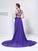 A-Line/Princess V-neck Sleeveless Rhinestone Long Chiffon Dresses TPP0003151