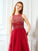 A-Line/Princess Scoop Sleeveless Floor-Length Beading Tulle Dresses TPP0002908