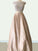 A-Line/Princess Scoop Sleeveless Floor-Length Beading Satin Dresses TPP0002961