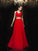 A-Line/Princess V-neck Beading Sleeveless Long Chiffon Two Piece Dresses TPP0002797