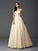 A-Line/Princess Sweetheart Beading Sleeveless Long Net Dresses TPP0003201