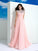 A-Line/Princess Sheer Neck Beading Sleeveless Long Chiffon Dresses TPP0003287