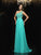 A-Line/Princess One-Shoulder Beading Sleeveless Long Chiffon Dresses TPP0003466