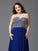 A-Line/Princess Sweetheart Rhinestone Sleeveless Long Chiffon Plus Size Dresses TPP0003685
