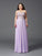A-Line/Princess Sweetheart Lace Sleeveless Long Chiffon Plus Size Dresses TPP0003605